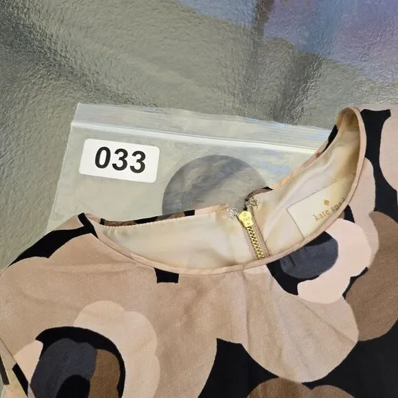 Kate Spade Silk Deco Rose Della Sheath Sleeveless Dress Size 4 - Picture 14 of 14